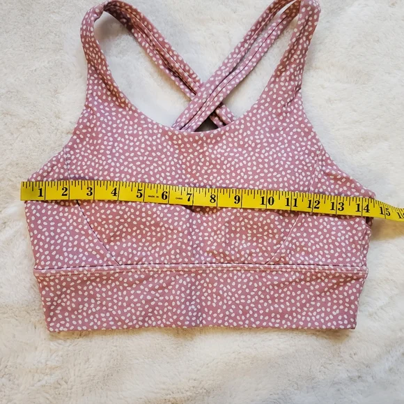 Buffbunny Rosa Pink and White Sports Bra Size Medium - Picture 5 of 8